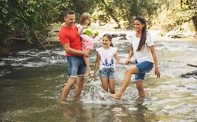 Chalet mit Sauna, Hot Pot und Kamin, ruhige Lage am Waldrand